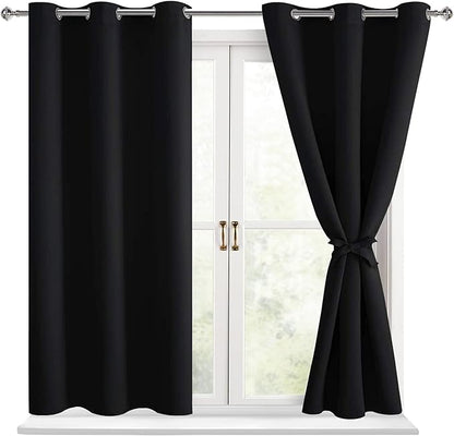 Hiasan Short Blackout Curtains for Bedroom by Hiasan