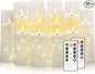 Flameless Candles with Embedded Star String, Suitable by Eebuss