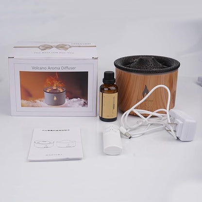 BOHOFAM Aroma Essential Oil Diffuser 360 ML, Volcano and Flame - Image 8