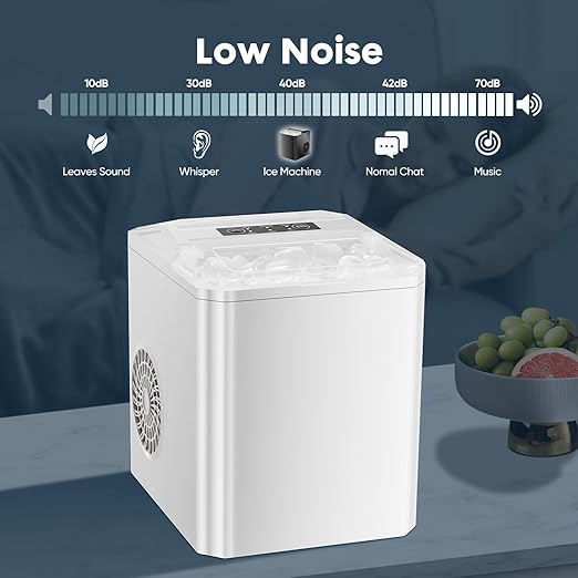 Sweetcrispy Countertop Ice Maker, Portable Ice Machine Self-Cleaning, 9 Cubes - Image 7
