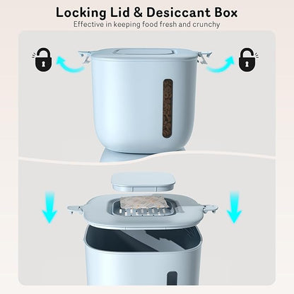 Automatic Cat Feeder and Water Dispenser FW1, Wire or Battery Cat Food - Image 3