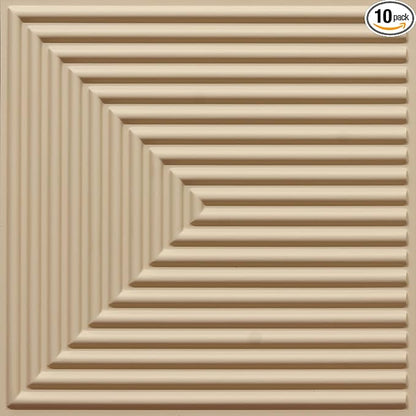 From Plain To Beautiful In Hours 9004 Depth Tier PVC 12 in x 12 in Peel and by DecorativeCeilingTiles