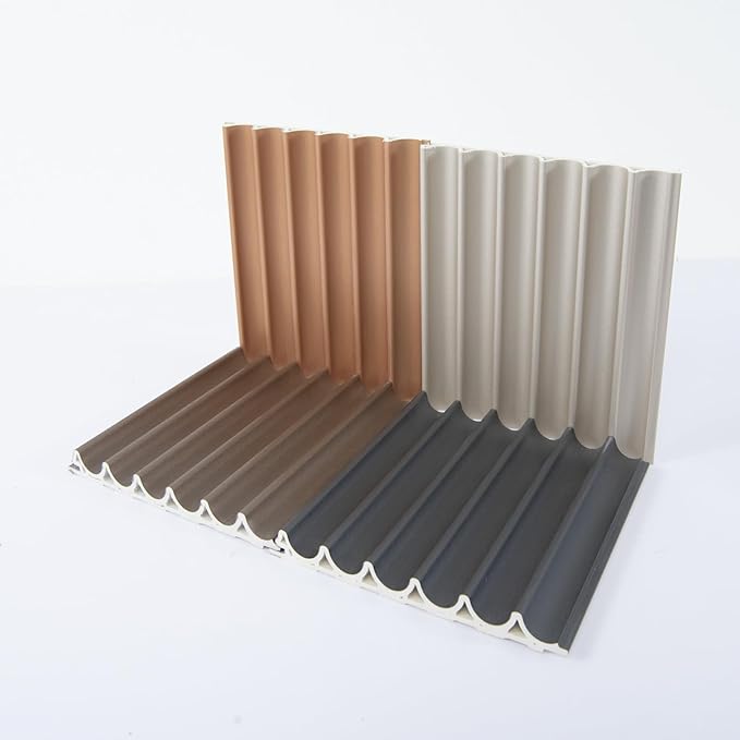 Art3dwallpanels 4 Pack Glossy Metal Finish WPC Soundproof 3D Wall Panels - Image 2