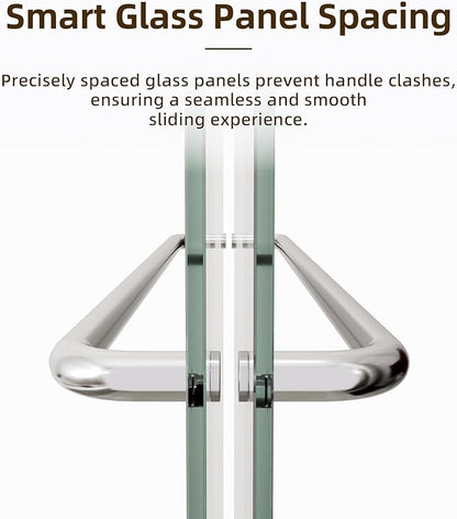 Sliding Shower Door, Royal Guard 50-54" W x 70" H Semi-Frameless Double Sliding - Image 6