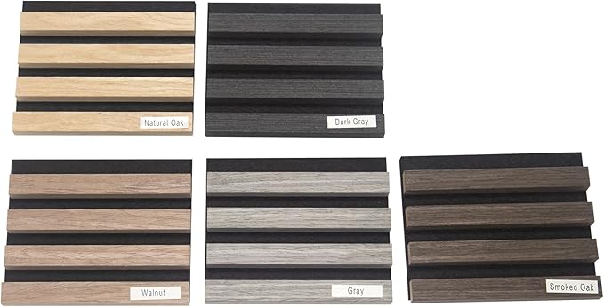 NeatiEase Wood Wall Panels Color Samples Pack, Acoustic Slat Wall Panels - Image 2