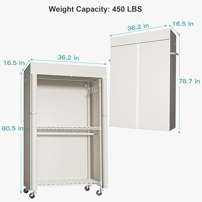 FUTASSI White Clothing Rack - Image 3