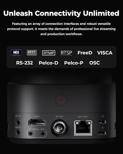 OBSBOT Tail 2 PTZR NDI Camera 4K@60FPS, Pro AI Tracking, 1/1.5" CMOS, 5X - Image 7