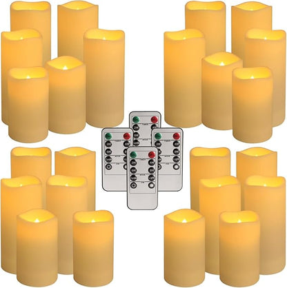 Set of 24 Waterproof Outdoor Flameless Candles, LED Candles - Image 4