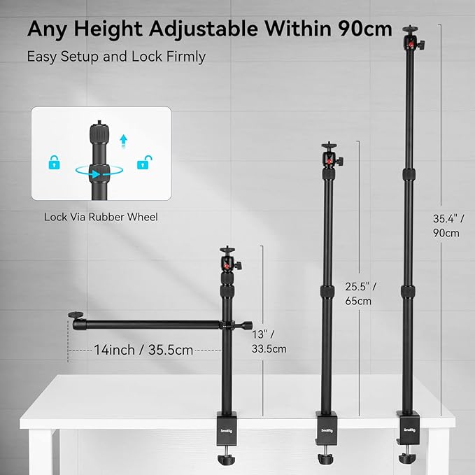 SMALLRIG Camera Desk Mount Table Stand - Image 3