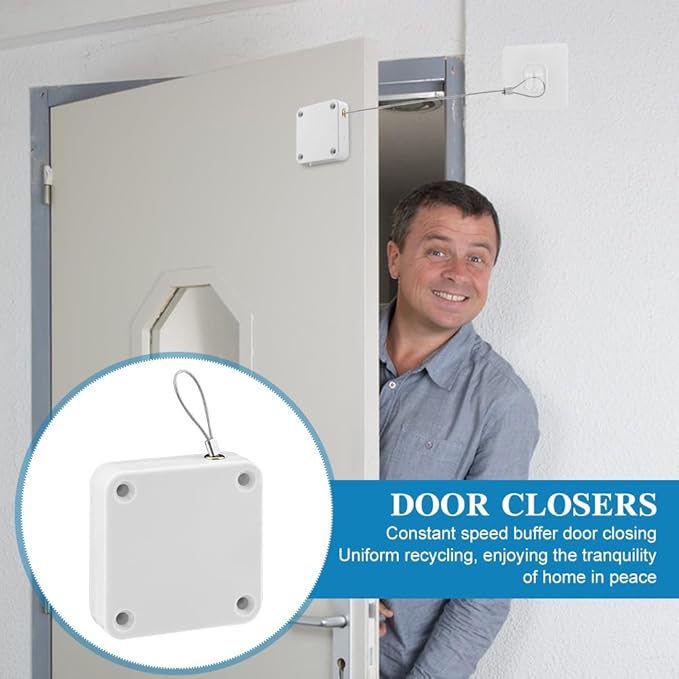 homfanseec Punch-Frees Automatic Sensor Door Closer, Sliding Screen Auto Door - Image 6