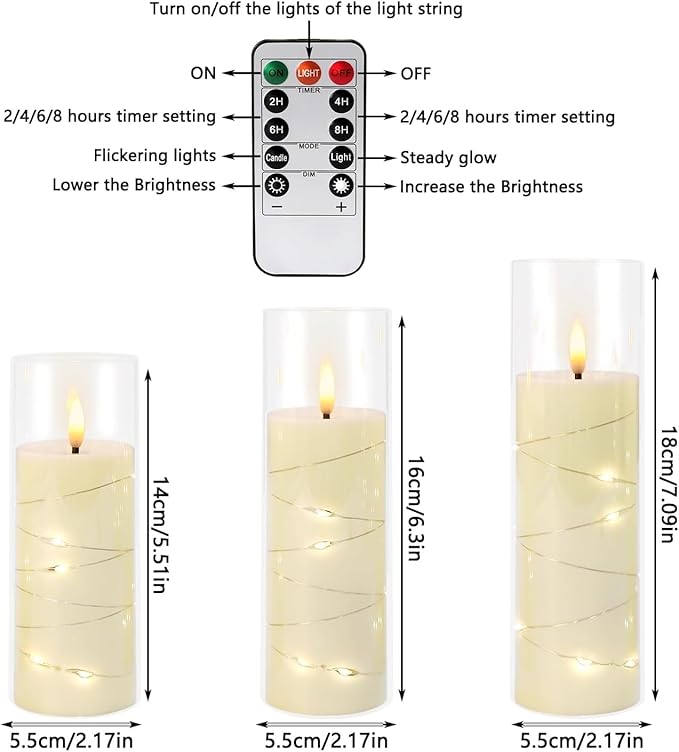 24 Pack Christmas Decoration Flickering Flameless Candles, Battery Operated - Image 7