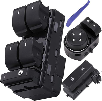 Obaee Power Window Control Switch Button & Front Driver Side Door Lock & Mirror by Obaee