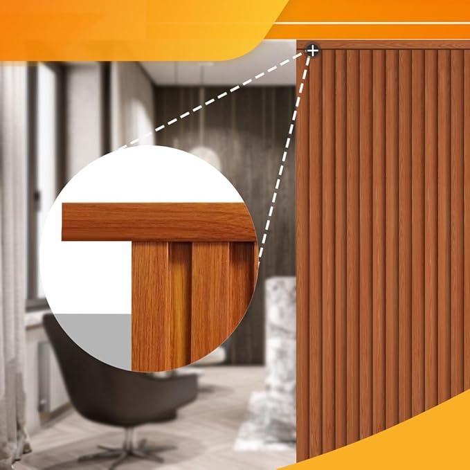 OUZUGIE 8-Pack 57 Inches, WPC Slat Wall Panel Trim, Corner Guard - Image 4