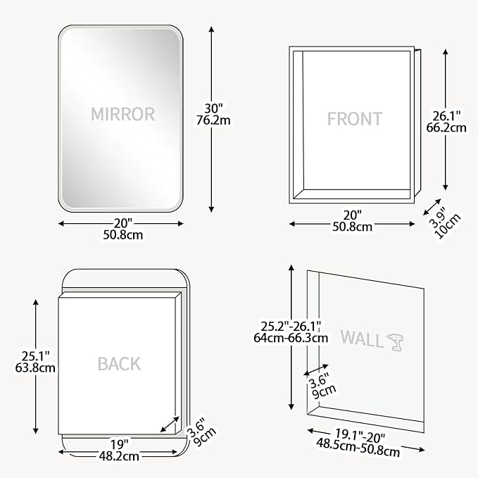 Rectangle Medicine Cabinet - Image 2