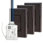 RunLessWire 4-Way Battery-Free DIY Wireless Light Switch Kit 150ft RF Range by RunLessWire
