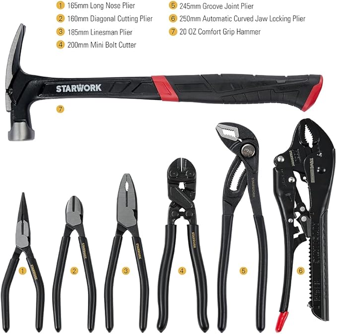 STARWORK TRUE MECHANIC 306-Piece Mechanics Tool Set and Socket Set, - Image 5