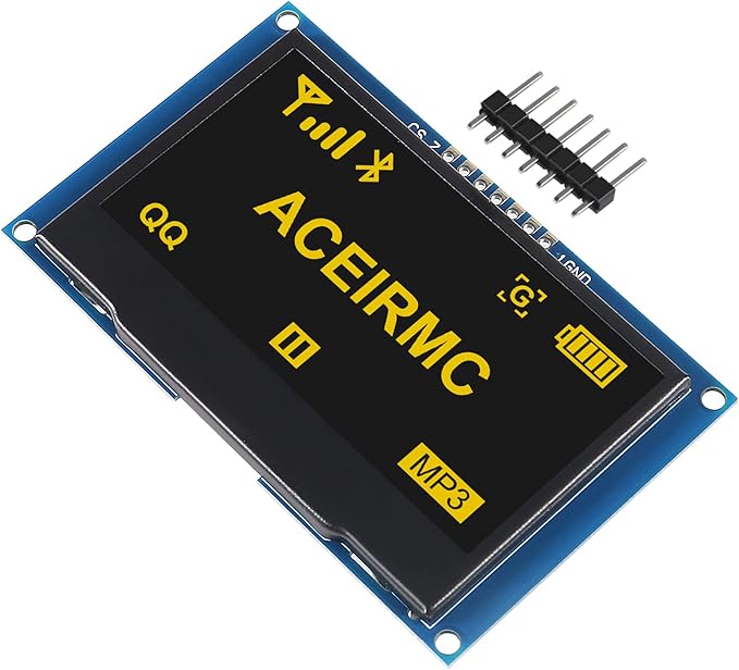 ACEIRMC 2.42 inch 128x64 OLED LCD Display Module SSD1309 7 Pin SPI/IIC I2C - Image 2