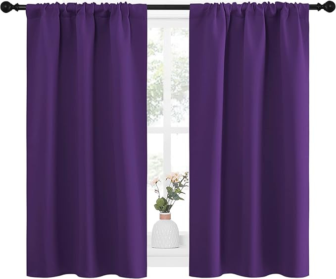 NICETOWN Kitchen Curtains Blackout Drapes & Curtains, Energy Smart Window - Image 2