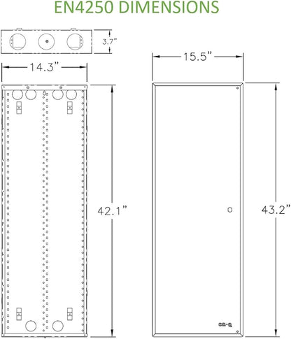 On-Q 42" Structured Media Enclosure - Image 2
