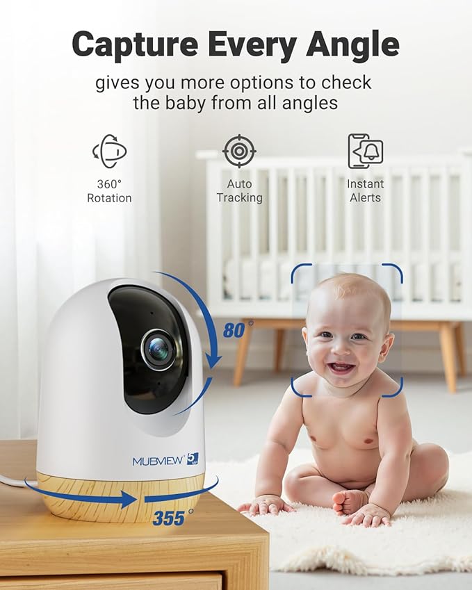 MUBVIEW 5MP Indoor Security Camera, 5/2.4G WiFi Cameras - Image 3