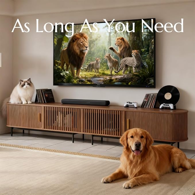 POVISON Sliding Tambour Door TV Stand - Image 6