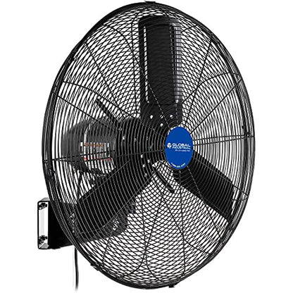 Global Industrial 24" Outdoor-Rated Oscillating Wall-Mount Fan, 2 Speeds - Image 6