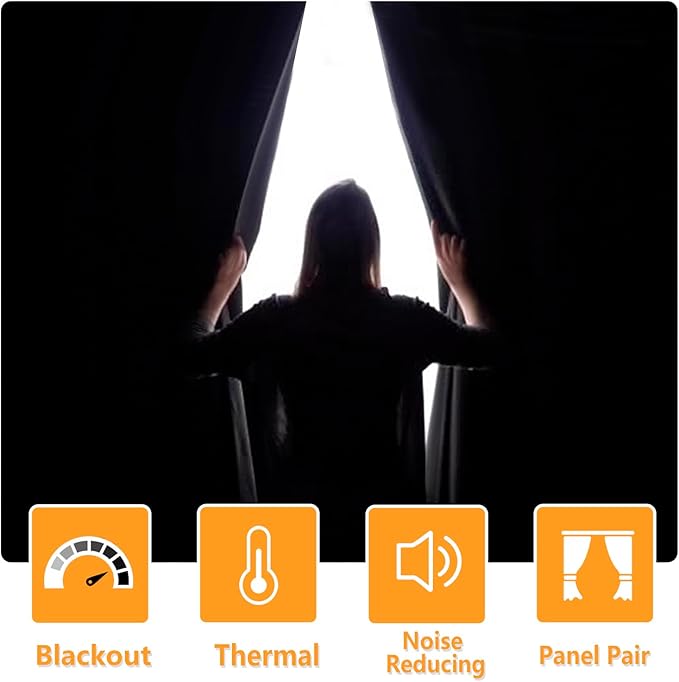 Hiasan Short Blackout Curtains for Bedroom - Image 3