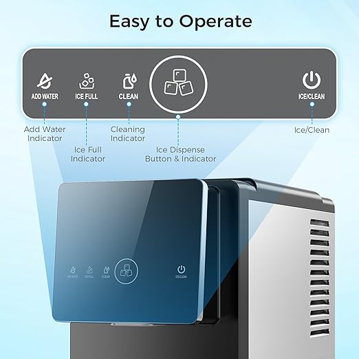 WAA Countertop Nugget Ice Maker, 33 lbs/Day Portable Countertop Ice Machine - Image 3