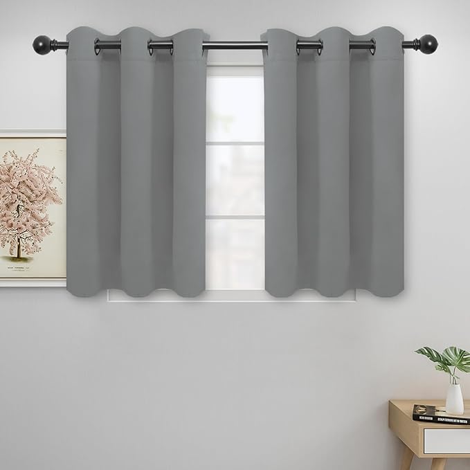Easy-Going Blackout Curtains for Bedroom, Solid Thermal Insulated Grommet and by Easy-Going
