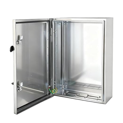 Electrical Enclosure 24x24x12, 304 Stainless Steel Enclosure IP66 Waterproof by YcXingnon