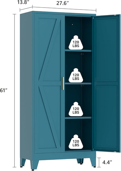 61" Tall Pantry Cabinet, Kitchen Pantry Storage Cabinets - Image 3