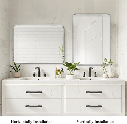 Fabuday Bathroom Mirror Silver 30x40 Inch - Image 5