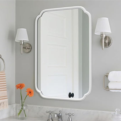 White Bathroom Mirror for Wall 20×30 Inch by FerytangeHome