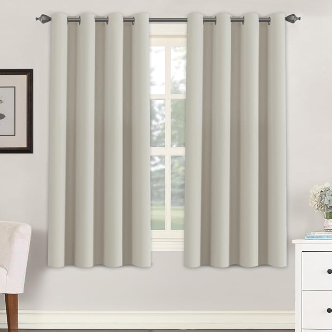 H.VERSAILTEX Blackout Room Darkening Thermal Insulated Grommet Window Curtains by HVERSAILTEX