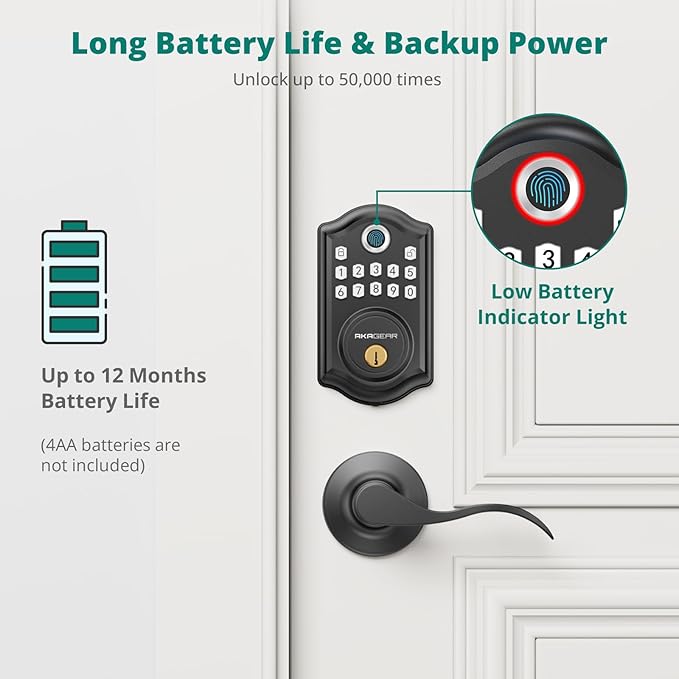 DS10 Pro Keyless Entry Door Lock - Image 6