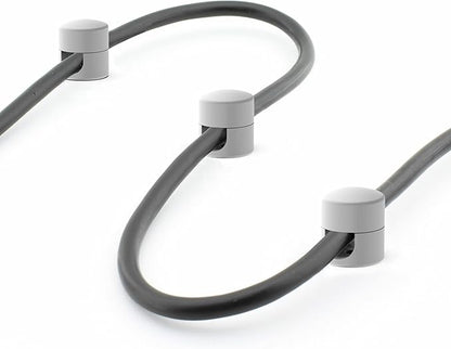 ICONIT Cable Anchors for Desk Organization White | Premium Aluminum Cord - Image 8