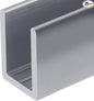 Brixwell SDCD3812BA-XCP25 Brite Anodized Frameless Shower Door Aluminum Deep by Brixwell