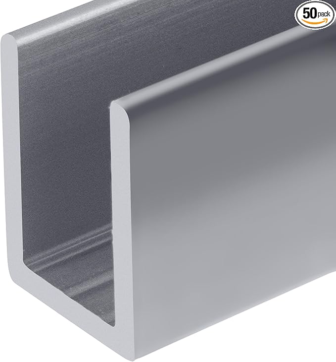 Brixwell SDCD3812BA-CCP18-XCP50 Brite Anodized Frameless Shower Door Aluminum by Brixwell
