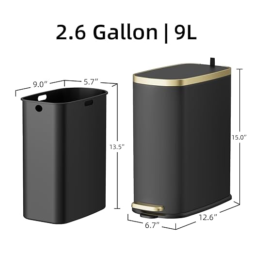 KUK Small Bathroom Trash Can - Image 6