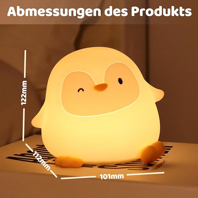 Rytinazzz Penguin Night Light, 50-Hour Battery & Pat Control, Squishy Silicone - Image 8