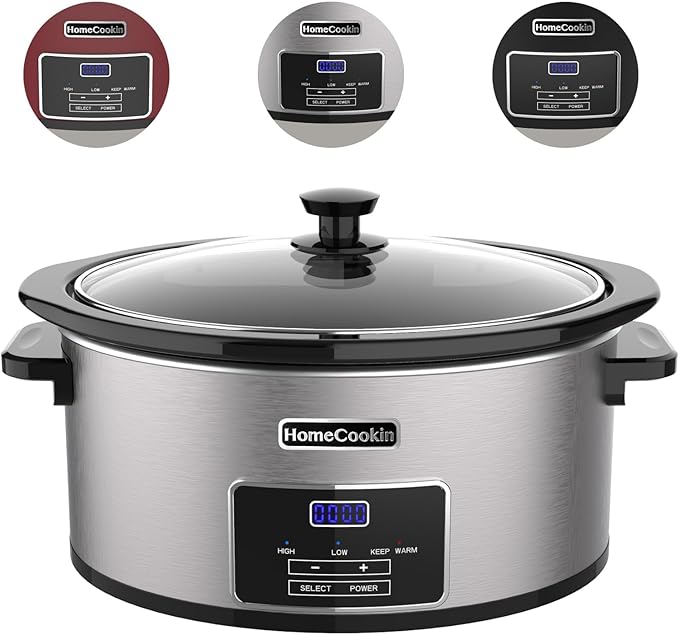 HOMECOOKIN 6-Quart Digital Programmable Slow Cooker - Image 7