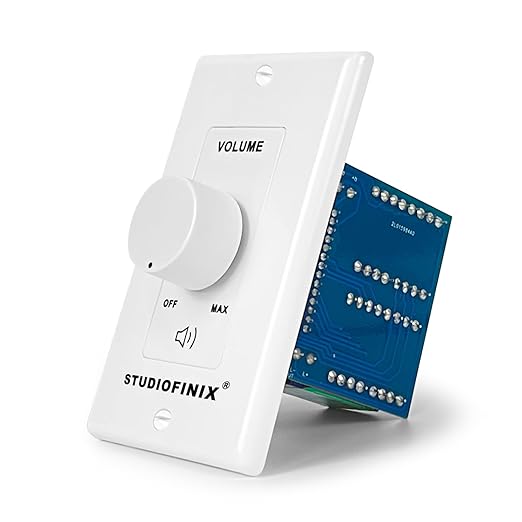 STUDIOFINIX 100W in Wall Volume Control Knob Matching Impedance by STUDIOFINIX