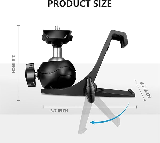 RAUBAY 【CM01】 Monitor Top Camera Mount Clamp, Hanging Webcam Stand - Image 2