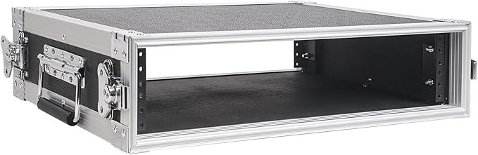 Sound Town 2U PA/DJ Rack/Road Case, by SOUNDTOWN