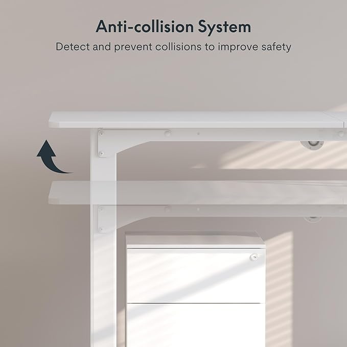 SANODESK 4-Leg Standing Desk, Electric Height Adjustable Desk - Image 6