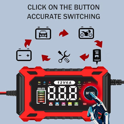 6-Amp 12V Smart Car Battery Charger, Battery Maintainer Trickle Charger - Image 4