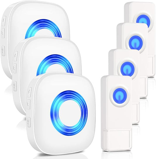 Wireless Door Bell, PHYSEN Waterproof Doorbell Chimes by PHYSEN