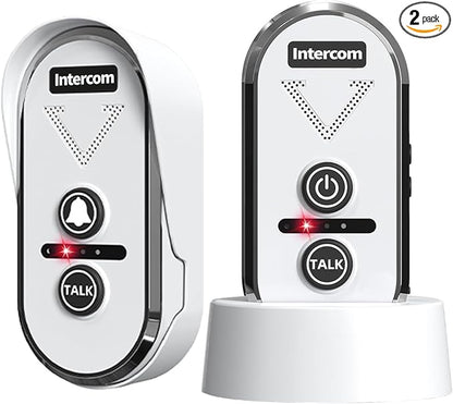 PANDAAR Doorbell Wireless for Home, Wireless Intercom System 4900ft Long Range by PANDAAR