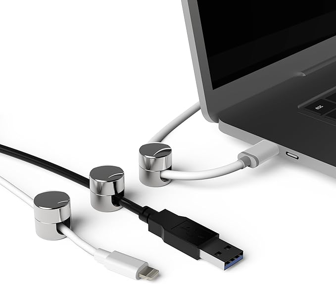 ICONIT Cable Anchors for Desk Organization | Premium Aluminum Cord Organizers | - Image 7