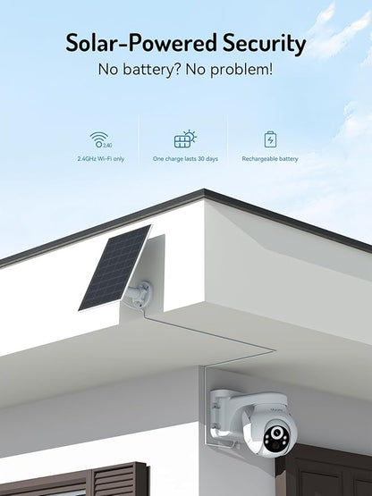 blurams 2K Solar Outdoor Camera Wireless, 360° PTZ Security Cameras Wireless - Image 2
